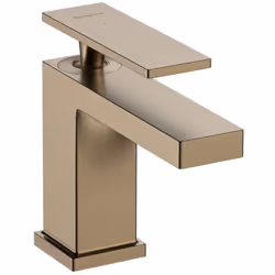 Mitigeur de lavabo à levier avec vidage couleur : bronze brossé hauteur du robinet : 135 mm longueur du bec : 122 mm zone de  ...