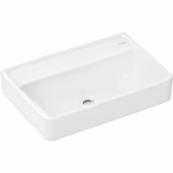 hansgrohe Xanuia Q 1 x lavabo Compact Détails du produit suspendu sans trou de robinetterie, sans trop-plein hauteur intérieu ...