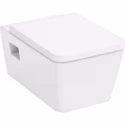 hansgrohe EluPura Original Q 1 x kit pour WC suspendu Détails du produit suspendu, fixation visible sans bord de chasse, chas ...