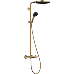 hansgrohe Pulsify S Puro Colonne de douche 260 1jet EcoSmart avec mitigeur thermostatique Ecostat Fine et douchette 3jet Bronze brossé