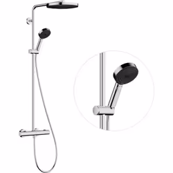 hansgrohe Pulsify S PURO 1 x système de douche montage mural, installation en saillie Douche de tête Pulsify 260 1jet Dimensi ...
