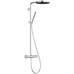 Ensemble de douche mural Tuyau de douche 260 1jet EcoSmart contient ecostat Thermostat fin couleur : chrome SafetyStop - arrê ...