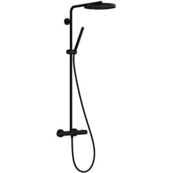 Hansgrohe - Pulsify s Puro - Set de douche avec thermostat, diamètre 26 mm, 1 jet, noir mat 24222670