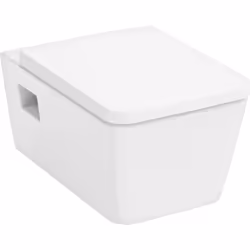 hansgrohe EluPura Original Q 1 x kit pour WC suspendu Détails du produit suspendu, fixation visible sans bord de chasse, chas ...