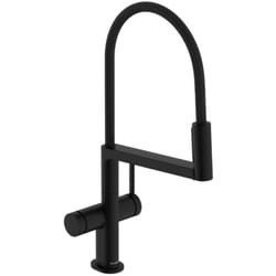 Hansgrohe - Talis Select M54 PowderSpray - Mitigeur d'évier avec bras flexible et douchette, EcoSmart, noir mat 72861670