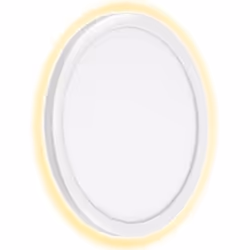 - lampe murale exterieure moderne aLED ronde en blanc, en plastique - particulierement pratique pour les murs d'eclairage ou  ...