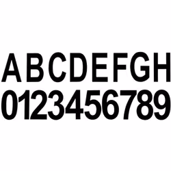 Ensemble complet: contient des numeros de maison, des lettres de boite aux lettres A-H, des autocollants de numeros 0-9 et de ...