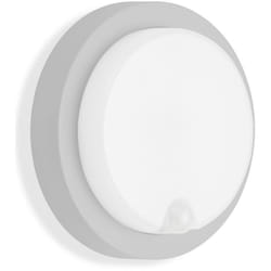 Luminaire ext rieur led avec d tecteur de mouvement, IP44, 12 w, argent, plastique, 17 cm Telefunken