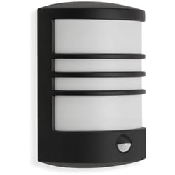 Lampe d'ext rieur led d tecteur de mouvement IP44 12 w noir m tal-plastique Telefunken