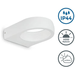 Telefunken - Lampe led murale extérieure IP44-lampe murale extérieure,7,5W 680lm,lumière blanc neutre 4.000K, lampe murale extérieure avec up and