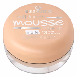 Essence Soft Touch Mousse Make-Up 13 Matt Porcelain 16g, Pot, Crème, Peau normale, Lissage, Neutre, Beige