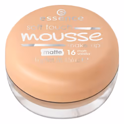 Essence Soft Touch Mousse Make-Up 16 Matt Vanilla 16g, Pot, Crème, Peau normale, Lissage, Neutre, Beige