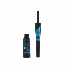 CATRICE Liner Pinceau 24H Waterproof, 010 Ultra Black Waterproof, 3 ml, Liquide, Pot, Noir, Ultra Black Waterproof, 3 ml, Fem ...