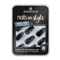 Essence nails in style Ongles des mains Noir Motif 12 pièce(s) Boîte