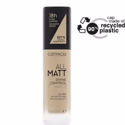 CATRICE All Matt Shine Control Make Up, Tube, Liquide, Matifiant, Ambre, 027 N, Mat