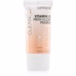 Offrez-vous une dose de fraîcheur instantanée dès le matin. La base de teint scintillante Catrice Clean ID Vitamin C Fresh Gl ...