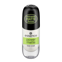 Essence Power Matte vernis à ongles top coat 8 ml Blanc