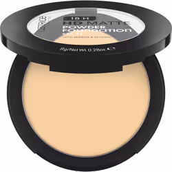 CATRICE 18H HD Matte Powder Foundation, Boîtier compact, Poudre, Lissage, Beige, 020N, Mat