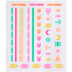 Autocollants pour ongles Neon Vibes 1 pièce