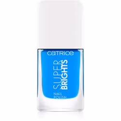 CATRICE Super Brights Nail Polish, 10,5 ml, Bleu, Splish Splash, Coloration, Opaque, Gloss