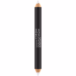 CATRICE Highlighting Hero Duo Pencil, Crème, Tube, Argent, Moonlight, Radiance, 2,4 g