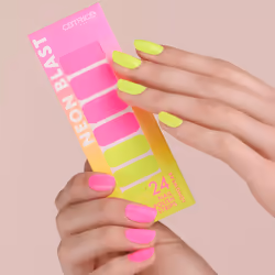 CATRICE Neon Blast Nail Polish Strips Sticker pour ongles 24 pièce(s) Rose, Jaune - Vue supplémentaire 4