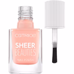 CATRICE Sheer Beauties Nail Polish, 10,5 ml, Pêche, Peach For The Stars, Coloration, Blanchiment, Translucide, Brillant