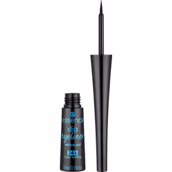 Essence dip eyeliner waterproof 24h, Liquide, Pot, Noir, 3 ml, 24 h, Alcool, Huile, Parabène
