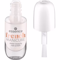 Essence french MANICURE sheer beauty, 8 ml, Blanc, rosé on ice, Coloration, Translucide, Gloss
