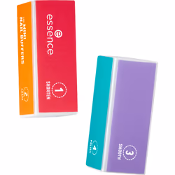 Essence THE MINI NAIL BUFFERS, Polisseur d'ongle, Orange, Rose, Violet, Transparent, Ampoule, 2 pièce(s)