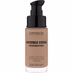 CATRICE Invisible Cover Foundation, Flacon pompe, Crème, Tous types de peau, Hydratant, Neutre, Beige