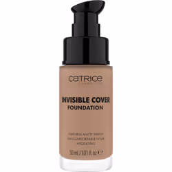 CATRICE Invisible Cover Foundation, Flacon pompe, Crème, Tous types de peau, Hydratant, À chaleur, Beige