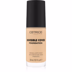 CATRICE Invisible Cover Foundation, Flacon pompe, Crème, Tous types de peau, Hydratant, À chaleur, Beige