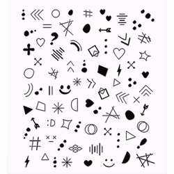 Obtenez Votre Encre Sur les autocollants pour ongles 80 unités