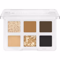 CATRICE Tiny Treasures Eyeshadow Palette, Crème, Lissage, Marron, Everyday Essentials, 6 couleurs, Mat, Métallique, Brillant