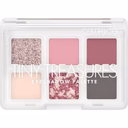 CATRICE Tiny Treasures Eyeshadow Palette, Crème, Lissage, Rose, Wild Berry, 6 couleurs, Mat, Métallique, Brillant