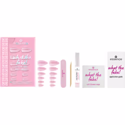 Essence what the fake! PRESS ON NAIL Ongles des mains Rose Monochromatique 12 pièce(s) Boîte - Vue supplémentaire 2