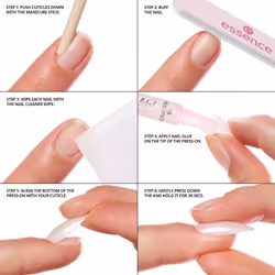 Essence what the fake! PRESS ON NAIL Ongles des mains Rose Monochromatique 24 pièce(s) Boîte - Vue supplémentaire 3