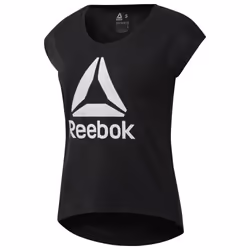 Reebok Workout Ready Supremium 2.0, Tee-shirt, Adulte, Femelle, Noir, Blanc, S, Image