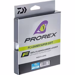 FLUOROCARBONE DAIWA PROREX FC LEADER SUPER SOFTTrasparant1560/100015 15 Trasparant