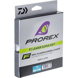 FLUOROCARBONE DAIWA PROREX FC LEADER SUPER SOFTTrasparant1560/100015 15 Trasparant