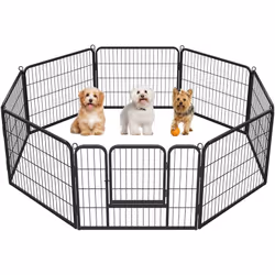 Description : Sécurisez votre animal de compagnie avec notre parc pour chien extérieur / intérieur. À finition délicate, ce m ...