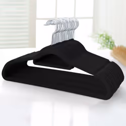 Description générale Ces cintres en velours, vendus par lot de 100, sont conçus pour organiser vos vêtements de manière effic ...