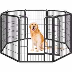 Description générale Envie de garder vos petits aventuriers en toute sécurité ? Découvrez ce parc pour chien pliable en 8 pan ...