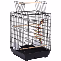 Description générale Cette cage à oiseaux portable est spécialement conçue pour les oiseaux de petite taille tels que les can ...