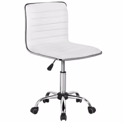 Description générale Cette chaise sans accoudoirs est conçue en cuir PU de luxe et en mousse haute élasticité. Avec une base ...