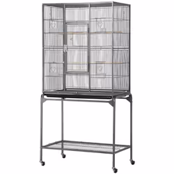 Description générale La cage à oiseaux est fabriquée en métal de qualité supérieure et recouverte d'une peinture non toxique  ...