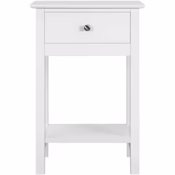 Description générale La table d'appoint avec tiroir est un meuble moderne et fonctionnel, fabriqué en MDF de qualité supérieu ...