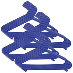 Cintres Enfant - BIECO - 32 pcs - Bleu foncé - Plastique de haute qualité - Longueur 30 cm