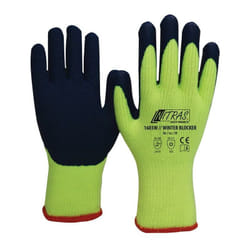 Gant de protection contre le froid Winter Blocker taille 10 jaune fluo/bleu en 388, en 511 catégorie epi ii en 388, en 511